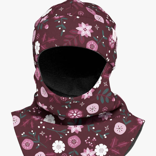 Merino Balaclava For Kids BREM - Winter Flowers