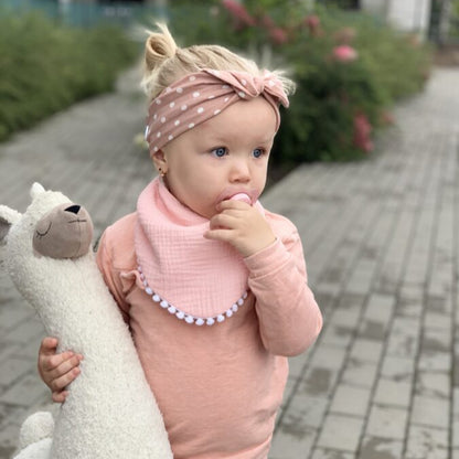 Scarf-Bib - Light Pink