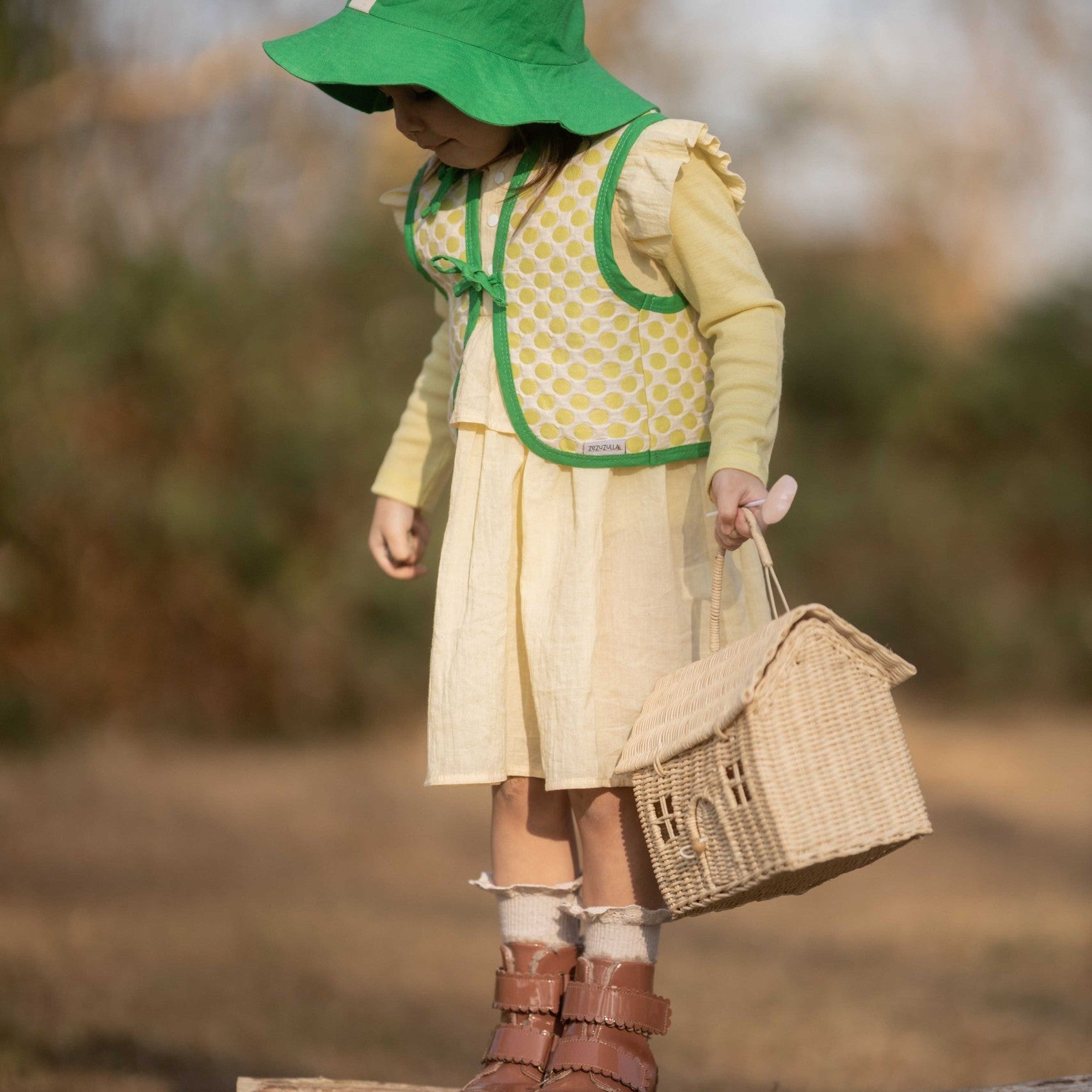 Kids Dress Sisi – Yellow