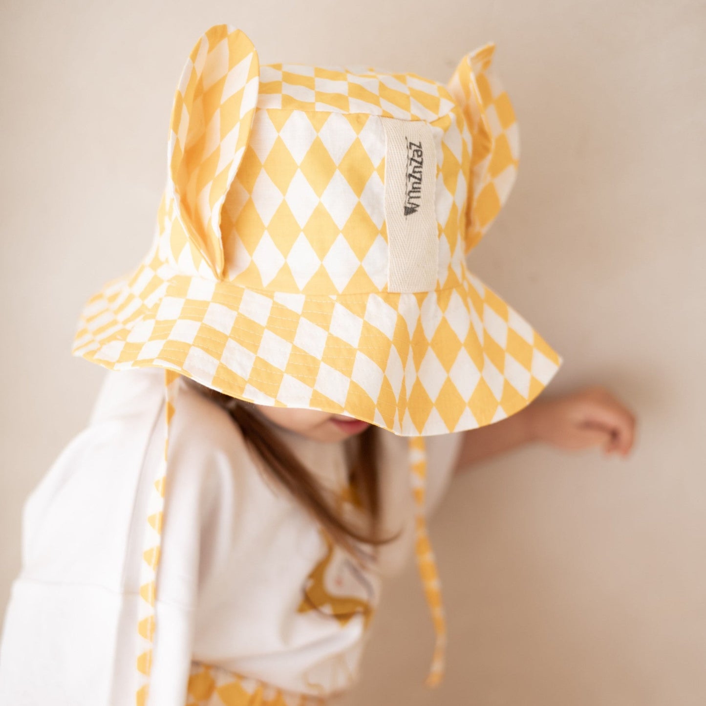 Kids Hat with Ears - Pierrot