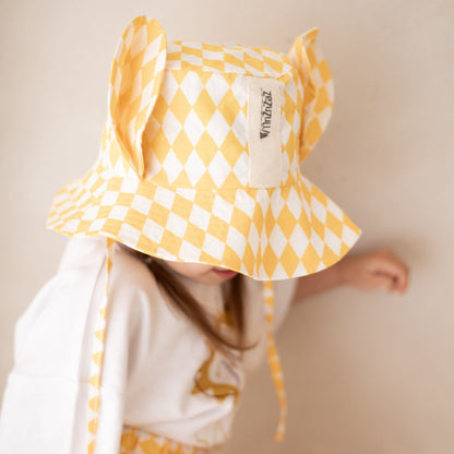 Kids Hat with Ears - Pierrot
