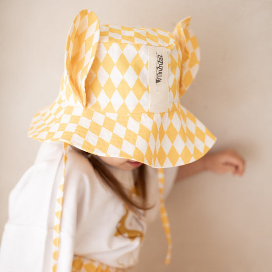Kids Hat with Ears - Pierrot