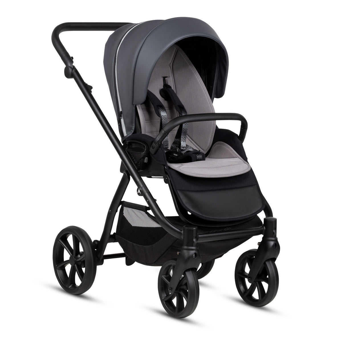 Noordi Fjordi V2 Leather 2027 2-in-1 Stroller – Shadow Grey 819