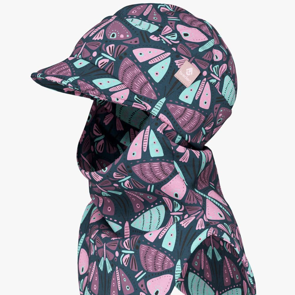 Peaked Spring-Fall Balaclava For Kids BENT - Butterlies