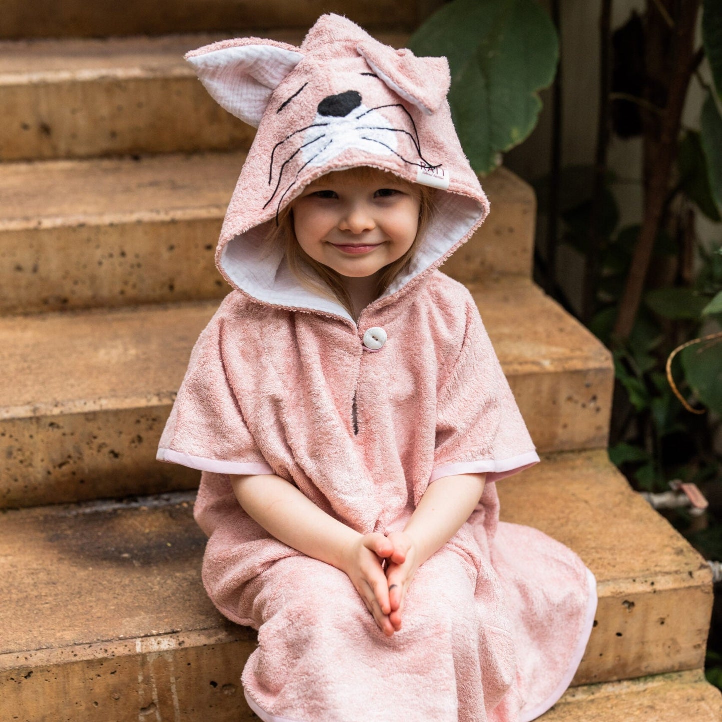 Short-Sleeve Poncho CAT- For KIDS (Size 122-150)