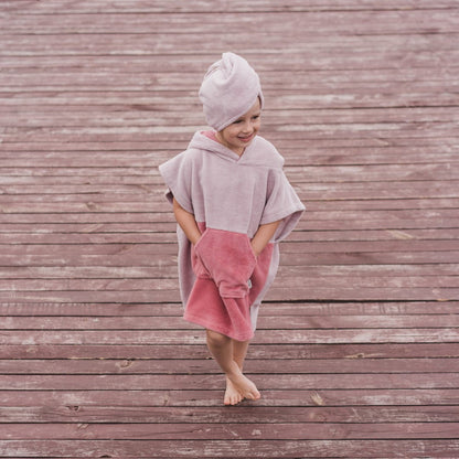 Surfbunny Kids Bath Poncho - Pink