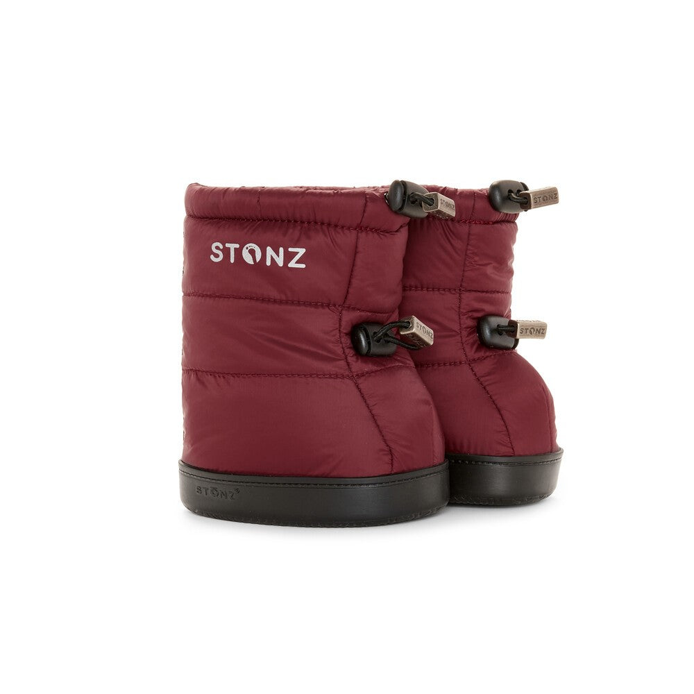 Toddler Puffer Booties - Ruby