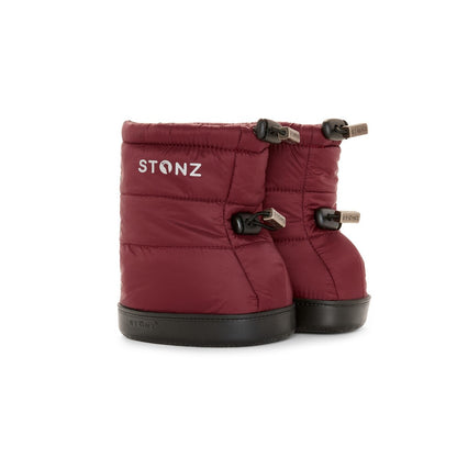 Toddler Puffer Booties - Ruby