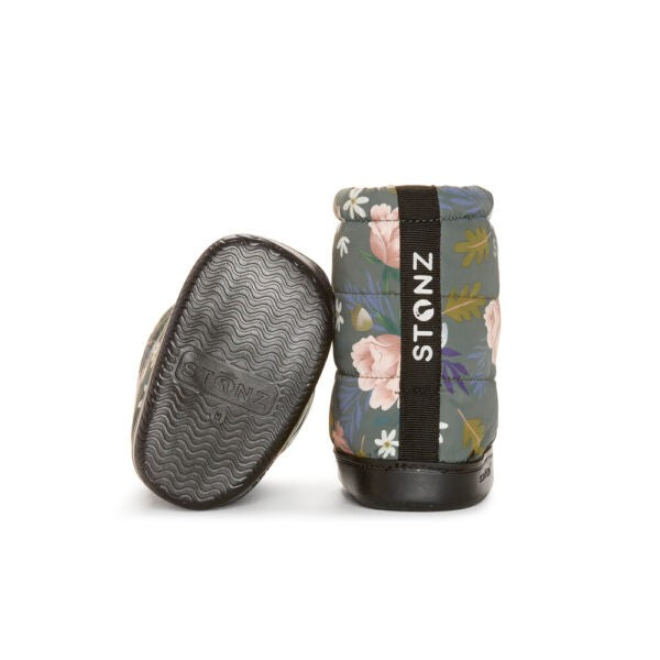 Toddler Puffer Booties - Woodland